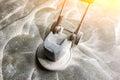 Concrete floor grinding machine, concrete floor Repair Royalty Free Stock Photo