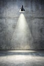 Concrete Floor with Spotlight for Product Placement and Background Use Royalty Free Stock Photo