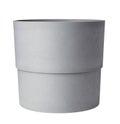 Concrete flower pot isolated