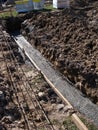 Concrete foundation rebars