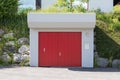 Red_garage Royalty Free Stock Photo