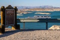 A concrete gravity dam in Elephant Butte, New Mexico Royalty Free Stock Photo