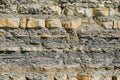 Concrete grey rock texture wall with small stones. Textural natural background. Copyspace. Royalty Free Stock Photo