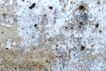 Concrete grey wall with old cracked paint. Blue, grey, white and beige colors. Abstract photo background. Urban style Royalty Free Stock Photo