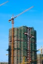 Concrete Highrise Construction Site Royalty Free Stock Photo