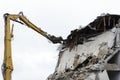 Concrete house for demolition without windows