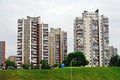 The concrete house in the Vilnius city