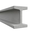 Concrete I- Beam Structural Element on White Background I-beam structural beam Royalty Free Stock Photo