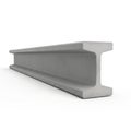 Concrete I-beam structural element on a white background steel construction Royalty Free Stock Photo
