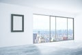 Concrete interior with picture frame Royalty Free Stock Photo