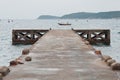 Concrete Jetty Royalty Free Stock Photo