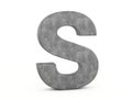 Concrete letter S