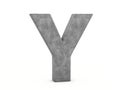 Concrete letter Y