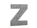 Concrete letter Z