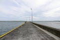 Concrete loading pier on Scottish island