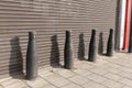 concrete or metal barrier dividers