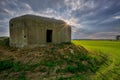 Concrete military bunker near Vysoka pri Morave village