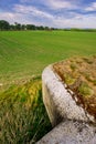 Concrete military bunker near Vysoka pri Morave village Royalty Free Stock Photo