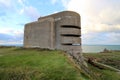 Concrete military range finding tower Royalty Free Stock Photo