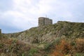 Concrete military range finding tower