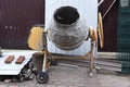 Concrete mixer on building site Royalty Free Stock Photo