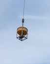 Concrete mixer container at construction site Royalty Free Stock Photo