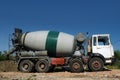 Concrete mixer truck Royalty Free Stock Photo
