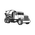 Concrete Mixer Truck. Vector Illustration. Concrete Mixer Truck. Vector Illustration. Concrete Mixer Truck. Vector Illustration Royalty Free Stock Photo