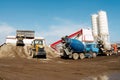 Concrete-mixing plant. Royalty Free Stock Photo