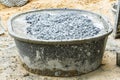 Concrete mixing tub Royalty Free Stock Photo