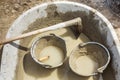 Concrete mixing tub Royalty Free Stock Photo