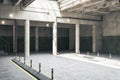 Concrete parking garage underground interior Royalty Free Stock Photo