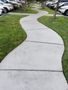 Concrete pathway walkway of life path Royalty Free Stock Photo