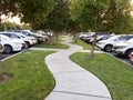 Concrete pathway walkway of life path Royalty Free Stock Photo