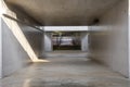 Concrete pedestrian underpass passing under the train station in Mendrisio, Switzerland