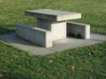 Concrete picnic table