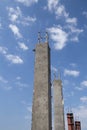 Concrete pillar construction Royalty Free Stock Photo