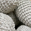 Concrete pine cones - close up Royalty Free Stock Photo
