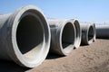 Concrete Pipes Royalty Free Stock Photo