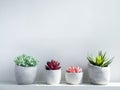 Concrete pot. Geometric cement planter