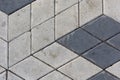 Concrete rhombus tiles pattern texture background Royalty Free Stock Photo