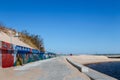 Concrete road at the pier