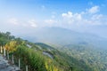 Road on top of the mountain at Kanchanaburi ,Thailand Royalty Free Stock Photo
