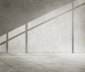 Concrete Room Corner Shadow Cement Wallpaper Concept