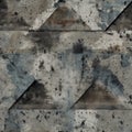 Concrete With Rough, Gritty Texture. Infinite, Seamless Backgrounds. Generative AI