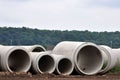 Concrete Sewer Pipes Royalty Free Stock Photo