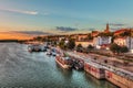 Port of Belgrade Royalty Free Stock Photo