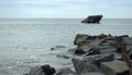 Concrete Ship Sunk off the Coast of Cape May New Jersey. SS Atlantus Royalty Free Stock Photo