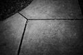 Concrete Sidewalk Partitioned into Three Areas Royalty Free Stock Photo