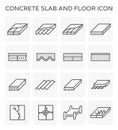 Concrete slab icon